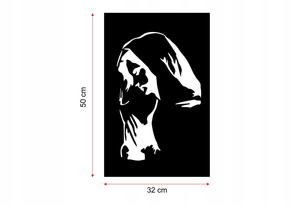 Wall Metal Icon Mother of God KNS011 50 cm - Image 3