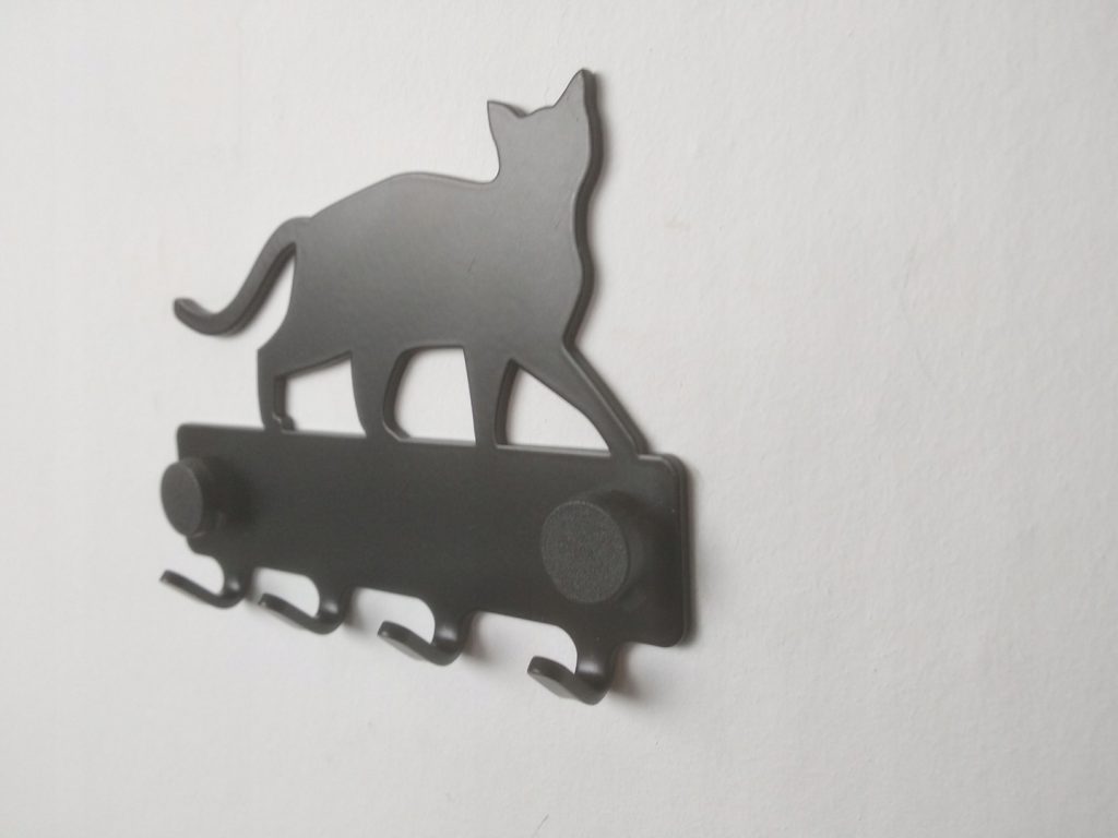 Wieszak metalowy na klucze Kot WIE122 10 cm - Image 3