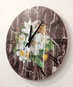 Dark Wall Clock Lilies 30 cm - Image 2