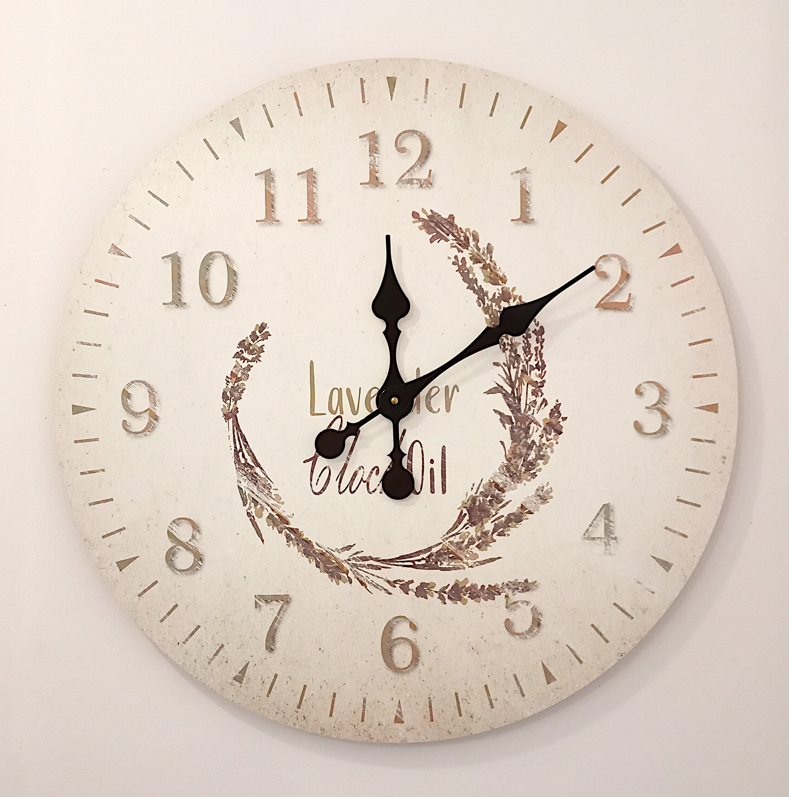 104 Gold Wall Clock Lavender 60 cm - Image 1