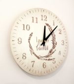 Gold Wall Clock Lavender 30 cm - Image 2