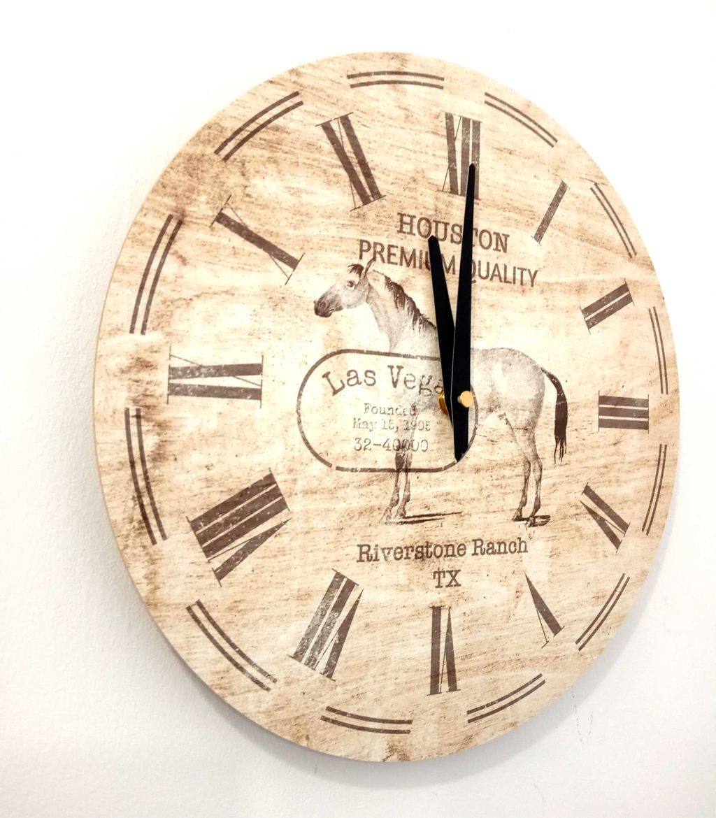 Light Wall Clock Horse 30 cm - Image 2