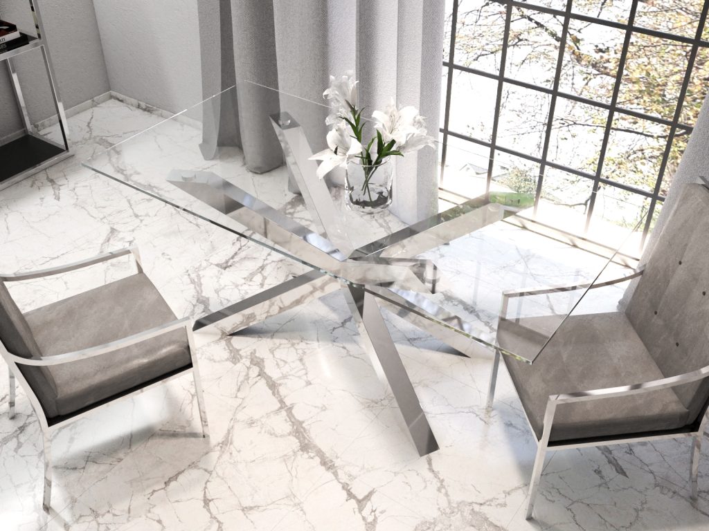 Table Base for Glass Top Spider Chrome M - Image 3