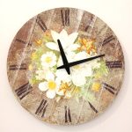 Wall Clock Lilies 30 cm