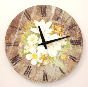 Wall Clock Lilies 30 cm