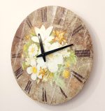 Wall Clock Lilies 30 cm - Image 2