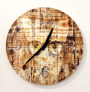 Light Wall Clock Cat 30 cm