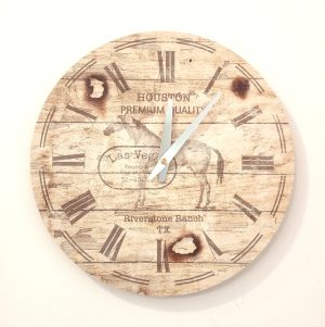 Wall Clock Horse 30 cm