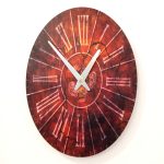 Wall Clock Red 30 cm