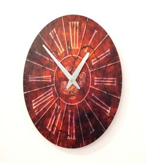 Wall Clock Red 30 cm