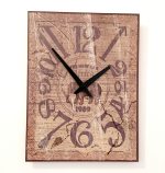 Rectangular Light Clock Elephant 30 cm