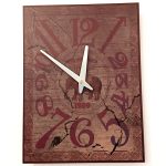 Rectangular Clock Elephant 30 cm