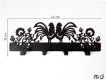 Wall Mounted Coat Rack Cockerel 40 cm - Image 3