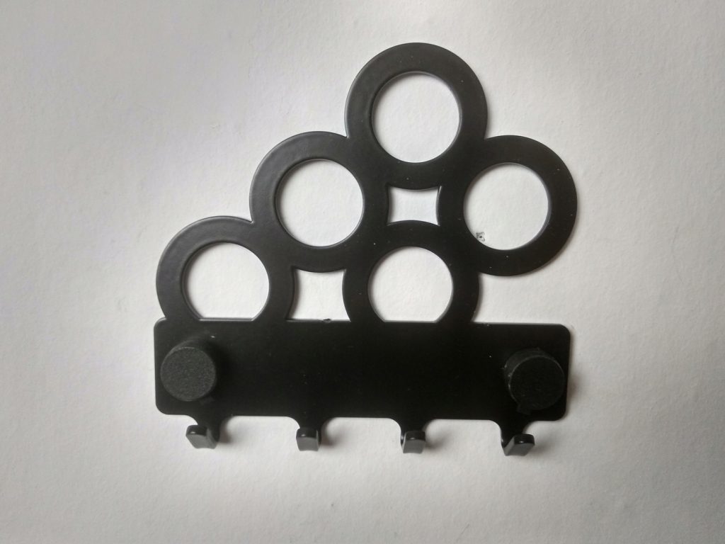 Wieszak metalowy na klucze Koła 10 cm - Image 2