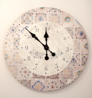 Hanging Clock Mosaic 60 cm
