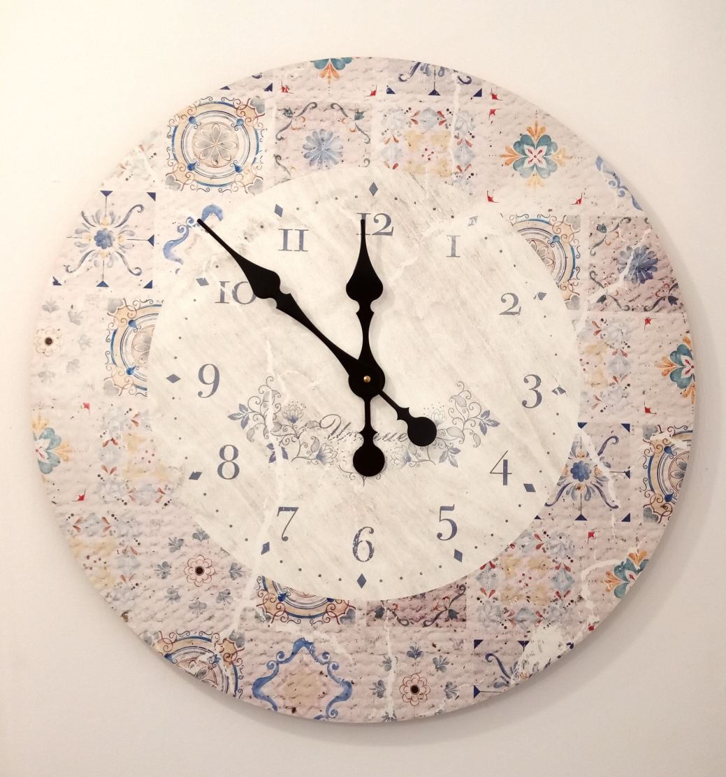 21_1a Hanging Clock Mosaic 60 cm - Image 1