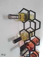 Wine Rack Hexagon 9 Bottles 83 cm - Image 4