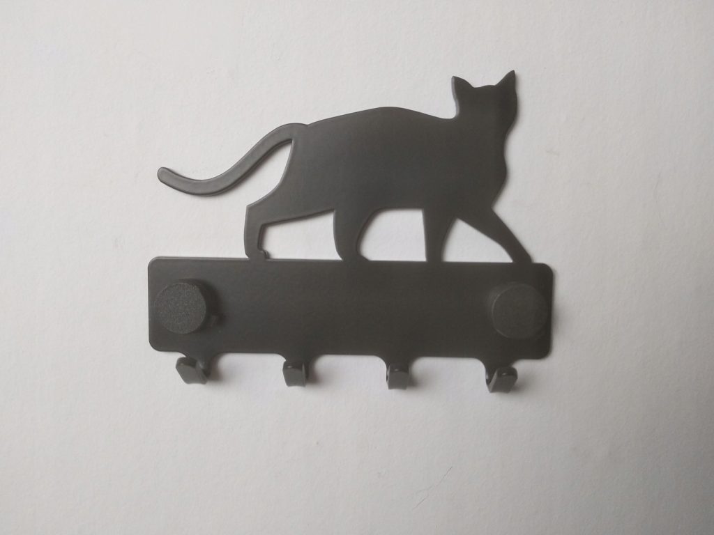 Wieszak metalowy na klucze Kot WIE122 10 cm - Image 2