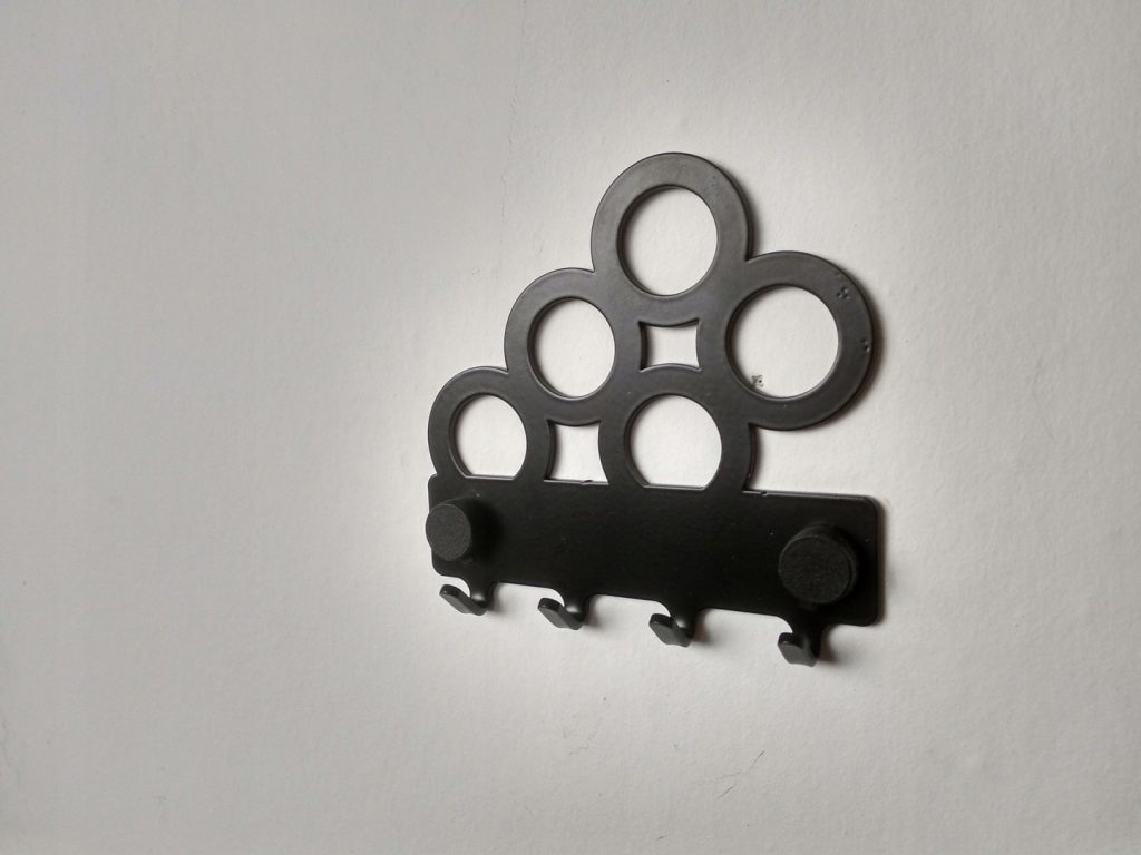 Wieszak metalowy na klucze Koła 10 cm - Image 3