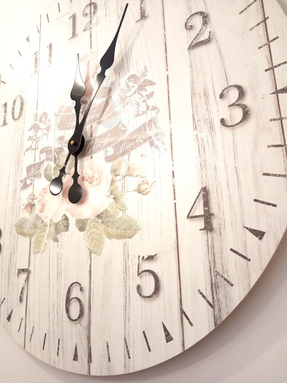 40_1a Wall Clock Roses II 60cm - Image 1