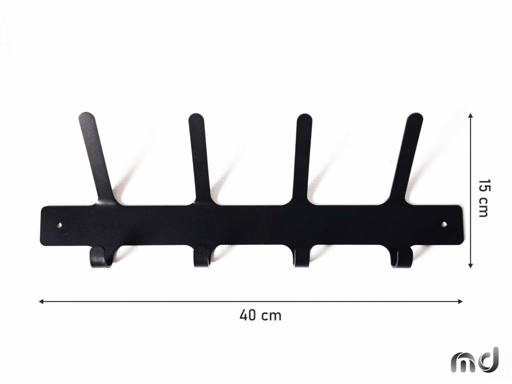 Wall Coat Rack With 8 Hooks 40 cm - Image 4