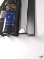 Metal Wall Mounted Wine Rack Cote 5 Bottles 60 cm - Image 4