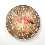 Hanging Clock Flamingo 30 cm