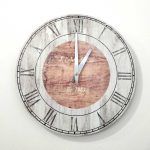 Light Clock for Living Room Wood 30 cm