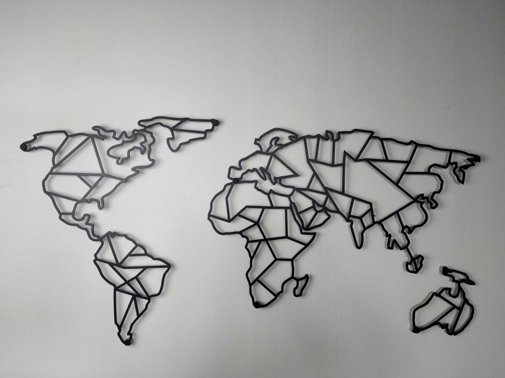 Metal world map DES015 100 cm - Image 8