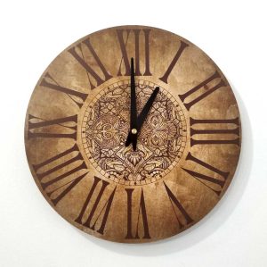 Gold Wall Clock Orient 30 cm