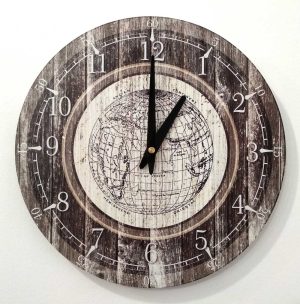 Wall Clock Globe 30 cm