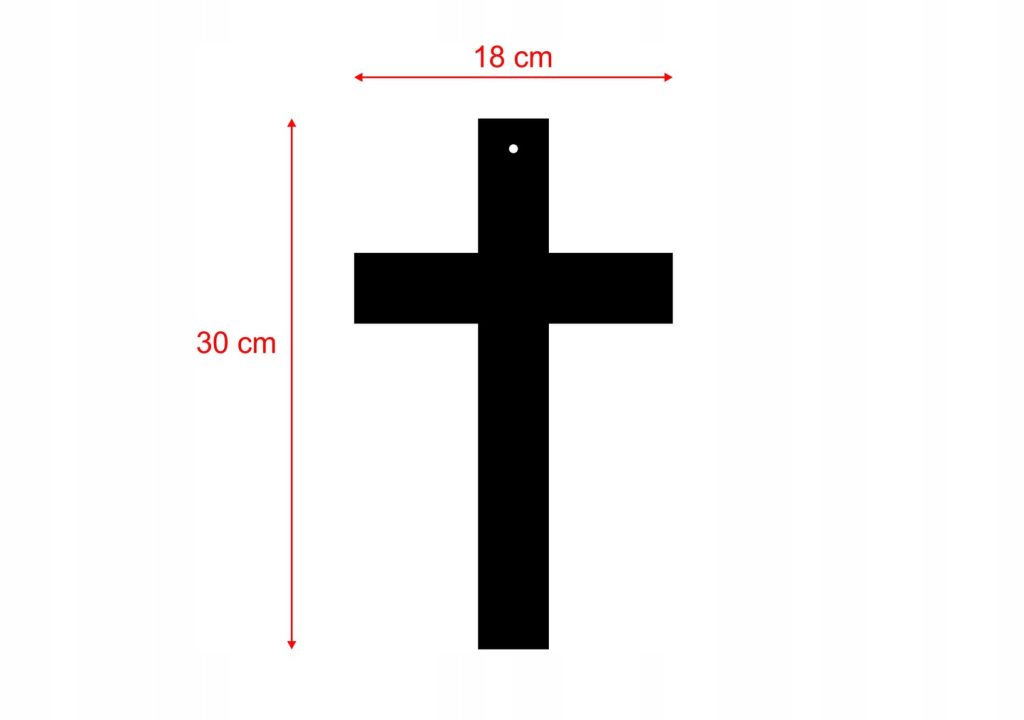 Metal Wall Cross KNS013 30 cm - Image 4