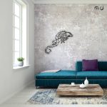 Metal wall decoration Gecko 90 cm - Image 3