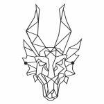 Metal wall decoration Dragon 44 cm