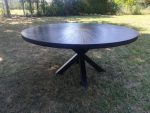 Round pine table made of solid wood, diameter 120 cm - Image 5