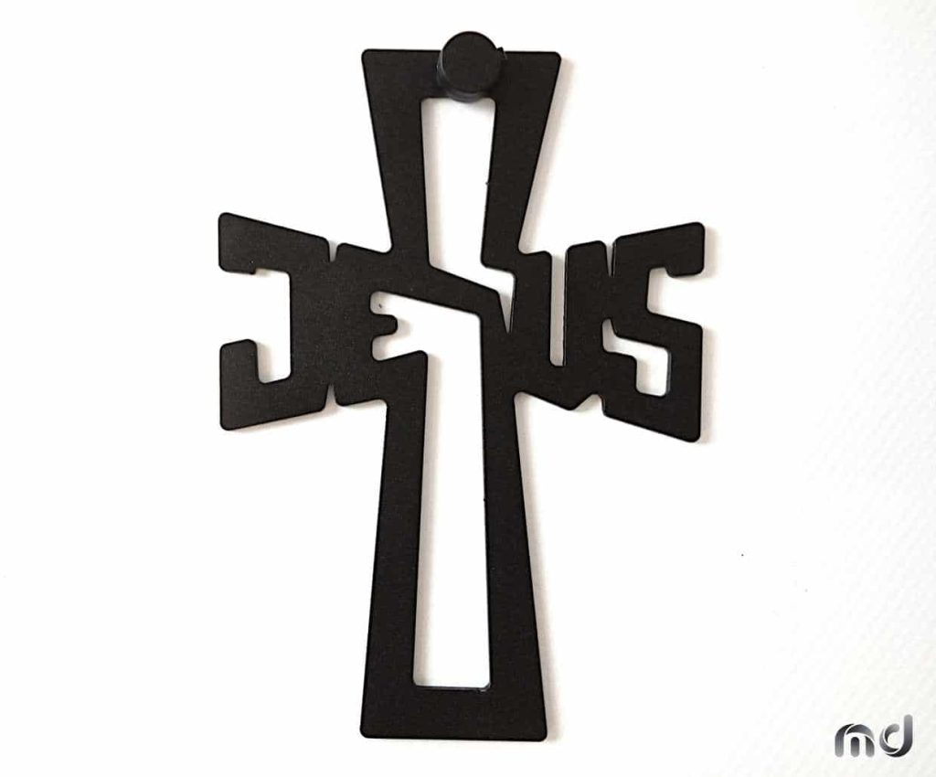 Metal Wall Cross KNS003 30 cm - Image 5