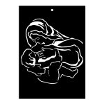 Metal Icon Mother of God with Child KNS023 21 cm