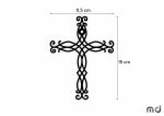 Metal Cross KNS025 15 cm - Image 2