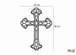 Metal Cross KNS026 30 cm - Image 2