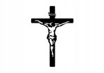 Metal Wall Cross KNS002 30 cm