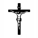 Metal Wall Cross KNS002 30 cm