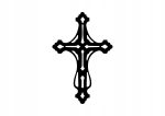 Metal Cross KNS005 50 cm