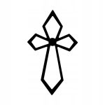 Wall Metal Cross KNS006 15 cm