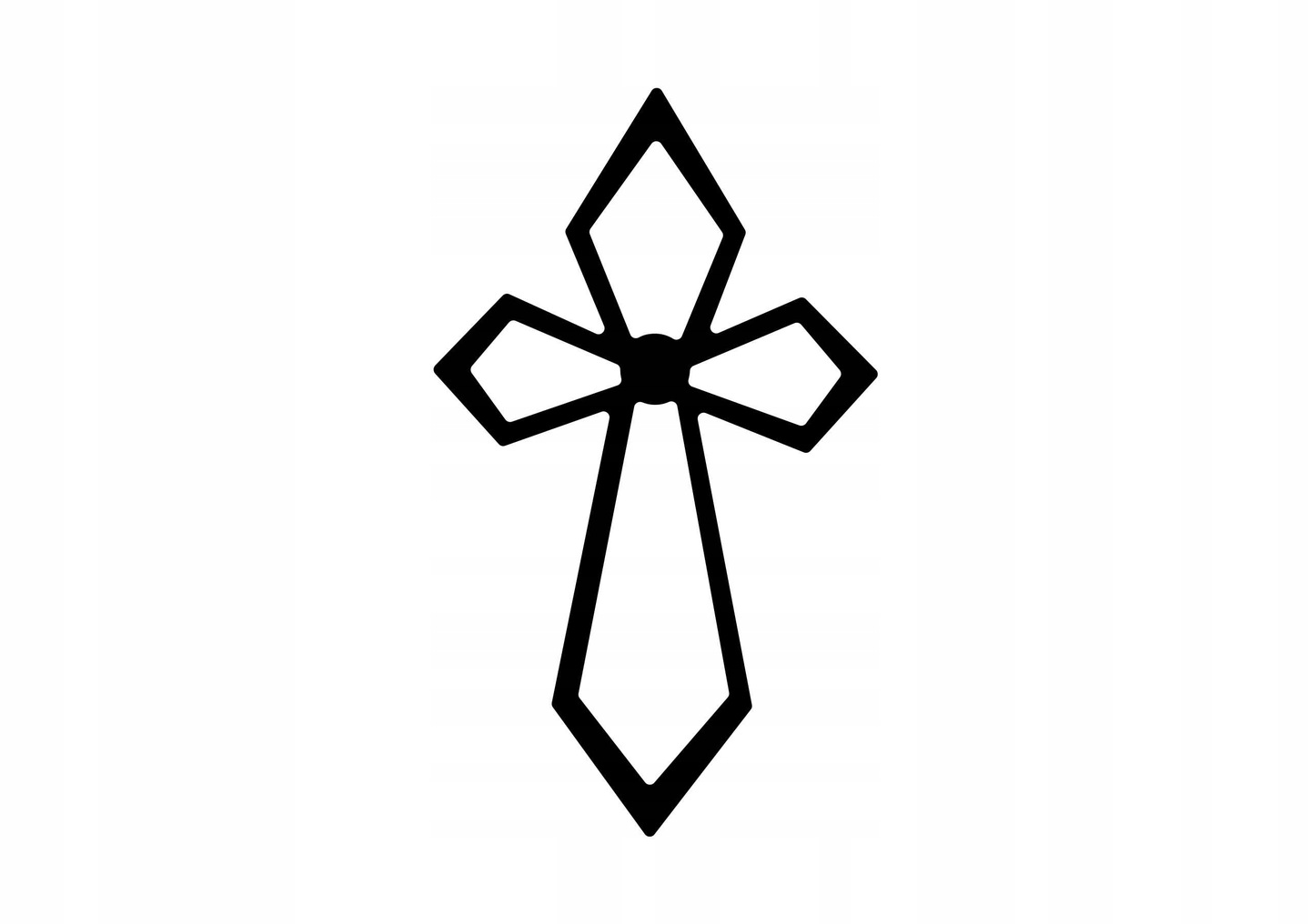 KRZYZ-METALOWY-na-sciane-dewocjonalia-K06-30cm-1.jpg Wall Metal Cross KNS006 30 cm - Image 1