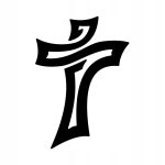 Wall Metal Cross KNS007 30 cm