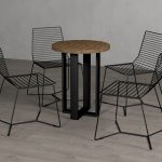 Table leg Cross straight S