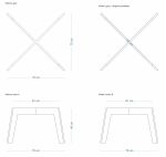 Metal Side Table Leg Leon S - Image 3