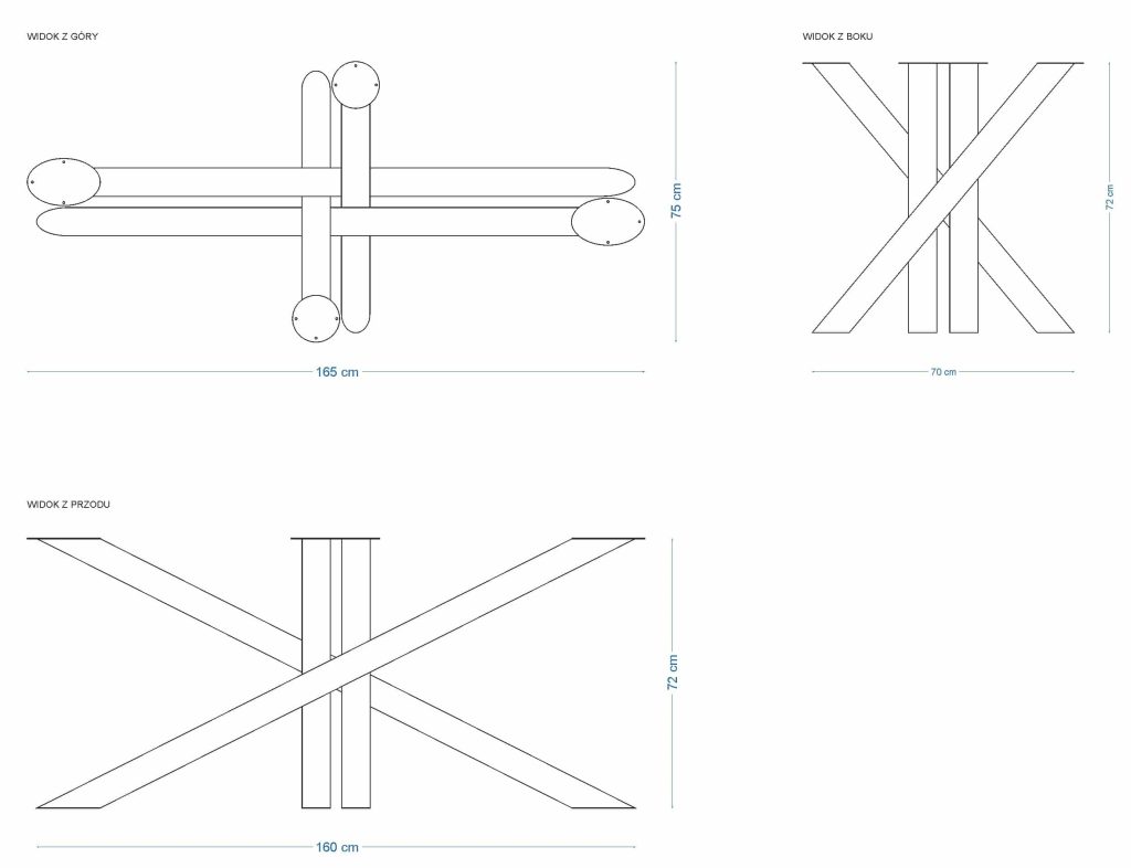 Milan Tube L table base - Image 3