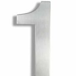 House Number 1 - Stainless Steel Adress Plaque