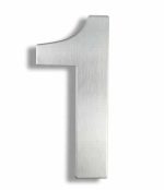 House Number 1 - Stainless Steel Adress Plaque
